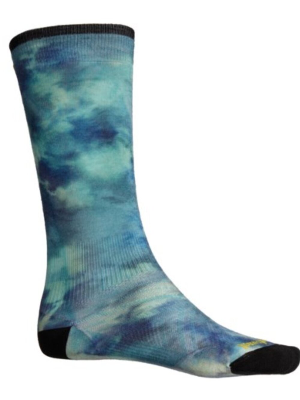 SmartWool Boys Girls Kids Medium Tie Dye Print Zero Cushion Ski Socks Blue NWT